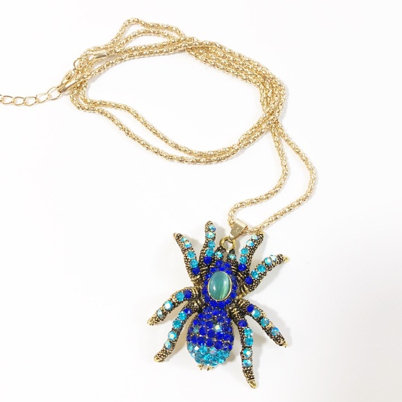 Tarantula | Jeweled Statement Necklace NWT Spider - Picture 4 of 4